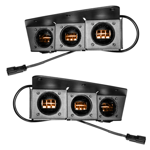 Oracle High 21-22 Ford Bronco Triple LED Fog Light kit for Steel Bumper - 5890-005