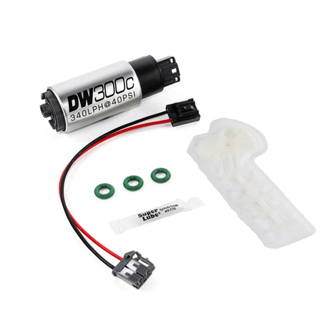 DeatschWerks 340lph DW300C Compact Fuel Pump w/ 02-06 RSX Set Up Kit (w/o Mounting Clips) - 9-307-1009
