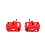 Power Stop 09-10 Pontiac Vibe Front Red Calipers w/Brackets - Pair - S3194