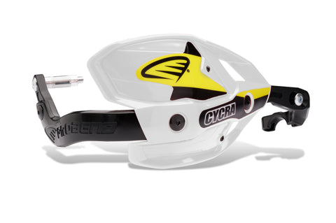 Cycra Probend Ultra w/HCM Clamp 7/8 in. - White - 1CYC-7505-42HCM