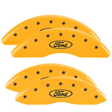 MGP 4 Caliper Covers Engraved Front & Rear ST Yellow finish black ch - 10236SSTOYL