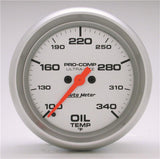 Autometer Ultra-Lite 2-5/8in 100-340F Oil Temp Gauge - Digital Stepper Motor - 4456