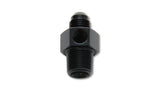 Vibrant -6AN Male to 1/4in NPT Male Union Adapter Fitting w/ 1/8in NPT Port - 16495