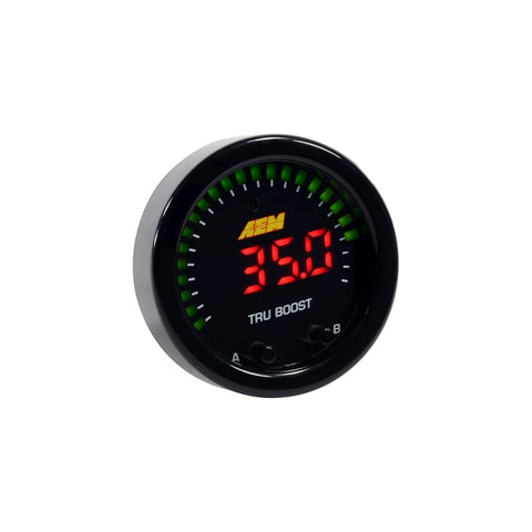 AEM X-Series Tru-Boost Controller Gauge w/ Boost Control Solenoid 80PSIg Internal MAP Sensor - 30-0352