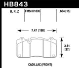 Hawk 2016 Cadillac CTS DTC-70 Front Race Brake Pads - HB843U.604