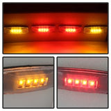 xTune Dodge Ram 94-02 Dually 2 Red LED+2 Amber LED Fender Lights 4pcs Clear ACC-LED-DR94-FE-C - 9924699