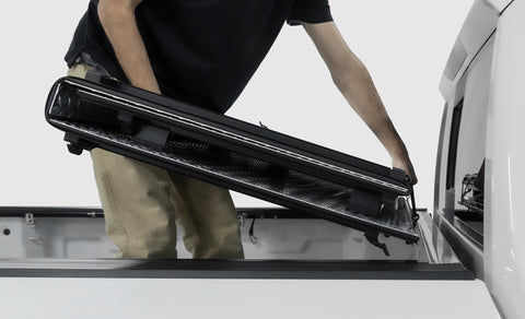 Access LOMAX Matte Black Tri-Fold Cover 19+ Ram 2500, 3500 6ft 4in Box (w/ RamBox Cargo Mgt System) - B1040079