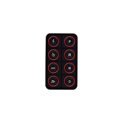 AEM EV 8 Button Keypad CAN Based Programmable Backlighting - 30-8400