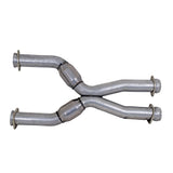 BBK 79-04 Mustang Coyote Swap Short Mid X Pipe w Catalytic Converters 3.0 For BBK Long Tube Headers - 1786