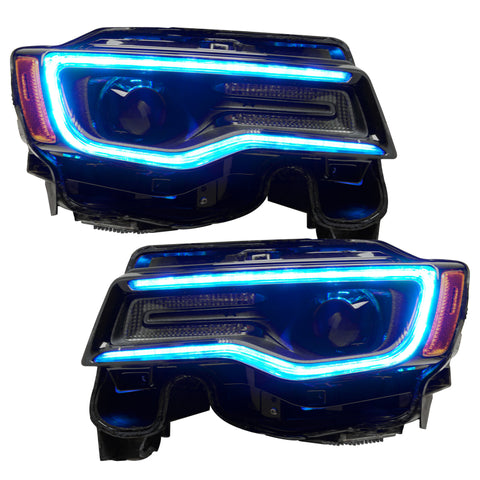 Oracle 1421 Jeep Grand Cherokee Dynamic Headlight DRL Upgrade Kit ColorSHIFT Dynamic - 1284-332