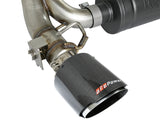 aFe Takeda 3in 304 SS Axle-Back Exhaust System w/ Carbon Fiber Tips 16-18 Ford Focus RS I4-2.3L (t) - 49-33104-C
