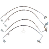 Russell Performance 07-08 Jeep Wrangler JK with 4in Lift Brake Line Kit - 695960
