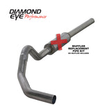 Diamond Eye KIT 4in CB MFLR RPLCMENT PIPE SGL SS: 2004.5-2007.5 DODGE CUMMINS 600 - K4234S-RP
