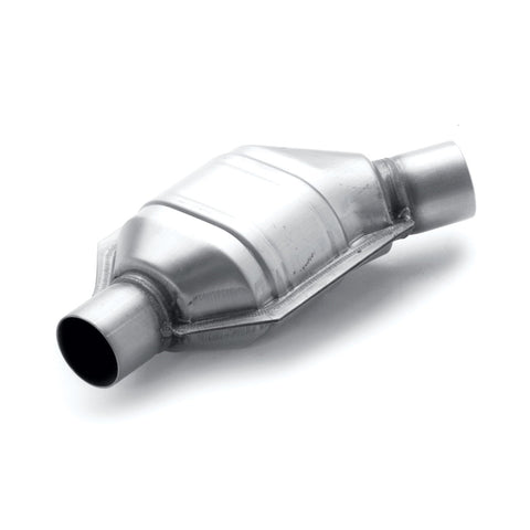 MagnaFlow Conv Univ 2.25in Inlet/Outlet Angled Offset/Center Calif OBDII - 441175