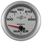 Autometer Ultra-Lite II 2 5/8in 100-250 Degree F Short Sweep Electronic Water Temperature Gauge - 7737