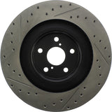StopTech 13-18 Lexus GS350 Slotted & Drilled Front Left Rotor - 127.44204L