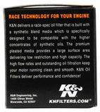 K&N Yamaha / MUZ / MZ / Sachs / Aprilia / Derbi 2.156in OD x 2.313in H Oil Filter - KN-145