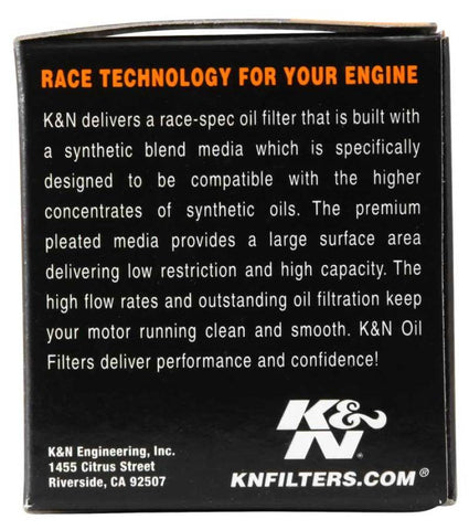 K&N Yamaha / MUZ / MZ / Sachs / Aprilia / Derbi 2.156in OD x 2.313in H Oil Filter - KN-145