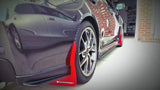 Rally Armor 15-21 Subaru WRX/STI Black UR Mud Flap w/White Logo - MF32-UR-BLK/WH