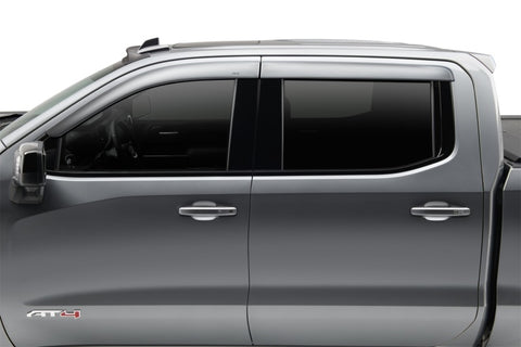 AVS 20-22 Chevrolet Silverado 1500 CC Ventvisor Low Pro Color Match Deflectors 4pc - Silver Ice Met. - 894075-GAN