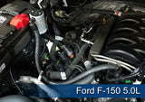 J&amp;L 2011-2024 Ford F-150 2.7L/3.5L/5.0L Passenger Side Oil Separator 3.0 - Clear Anodized - 3016P-C