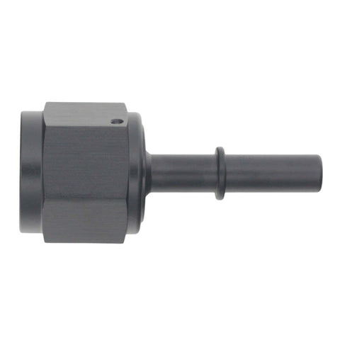 DeatschWerks 10AN Female Flare Swivel to 5/16in Male EFI Quick Disconnect - Anodized Matte Black - 6-02-0134-B