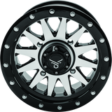 QuadBoss Wagon 14X7 4+3 4/156 Black Machined - 608554