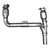 BBK 07-11 Jeep 3.8 V6 Long Tube Exhaust Headers And Y Pipe And Converters - 1-5/8 Ti Ceramic - 4050