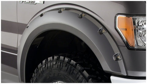 Bushwacker 09-14 Ford F-150 Pocket Style Flares 2pc - Black - 20079-02