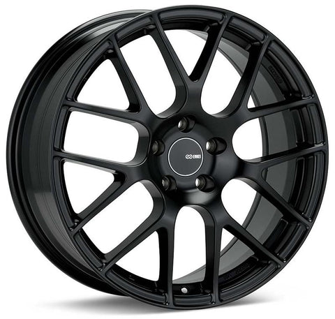 Enkei Raijin 19x8 32mm Offset 5x120 Bolt Pattern 72.6 Hub Bore Black Wheel - 467-980-1232BK