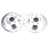 Power Stop 2019 Hyundai Santa Fe XL Rear Evolution Drilled & Slotted Rotors - Pair - JBR1705XPR