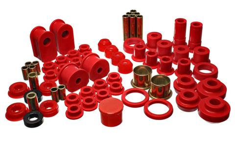 Energy Suspension 91-94 Ford Explorer 4WD Red Hyper-flex Master Bushing Set - 4.18102R