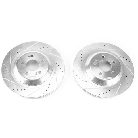 Power Stop 2017 Mercedes-Benz Maybach S550 Rear Evolution Drilled & Slotted Rotors - Pair - EBR1602XPR