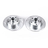 Power Stop 92-95 Volkswagen Corrado Rear Evolution Drilled & Slotted Rotors - Pair - EBR426XPR