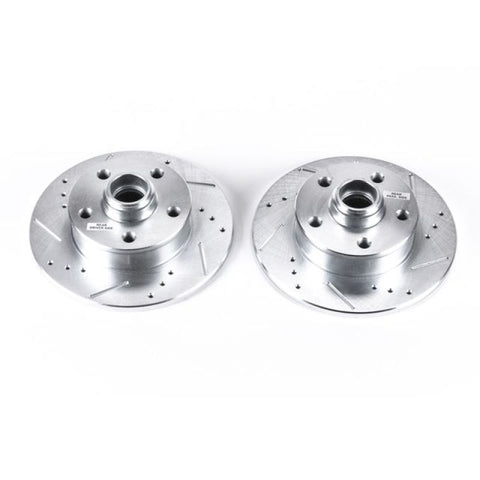 Power Stop 92-95 Volkswagen Corrado Rear Evolution Drilled & Slotted Rotors - Pair - EBR426XPR