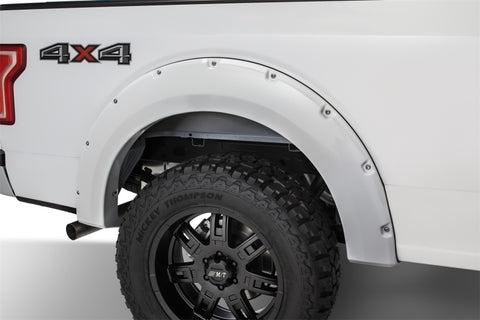 Bushwacker 16-17 Ford F-150 Styleside Pocket Style Flares 4pc 78.9/67.1/97.6in Bed - Oxford White - 20935-12