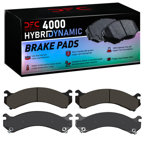 DFC 01-10 GMC Sierra 3500 4WD Rear 4000 Hybridynamic Brake Pads - 4000-0909-00