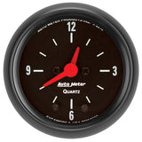 Autometer Z Series 52mm Electric Clock - 2632