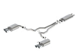 Ford Racing 2024 Mustang 5.0L Touring Non-Active Cat-Back Exhaust w/GT Valance - Chrome Tip - M-5200-M5TCV