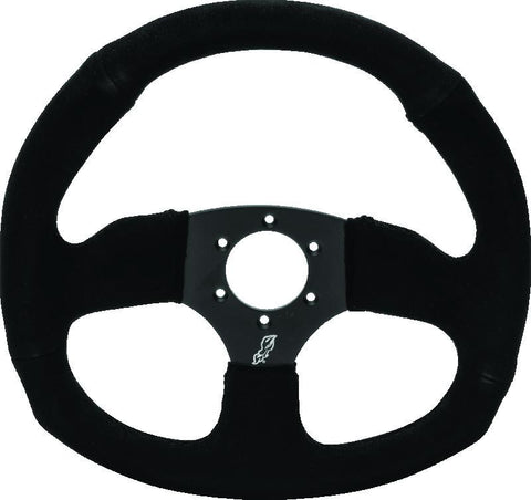 DragonFire Racing Steering Wheels - D-shaped- Suede- Iron Series- 0in offset - 522342