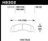 Hawk LTS Street Brake Pads - HB302Y.700