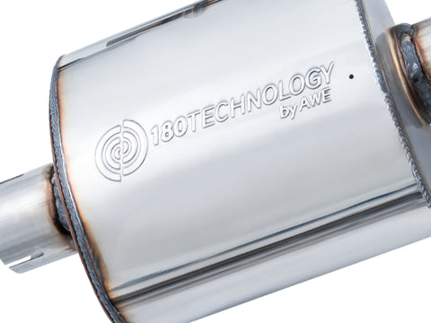 AWE Tuning Audi B9 A5 Touring Edition Exhaust Dual Outlet - Diamond Black Tips (Includes DP) - 3015-33090