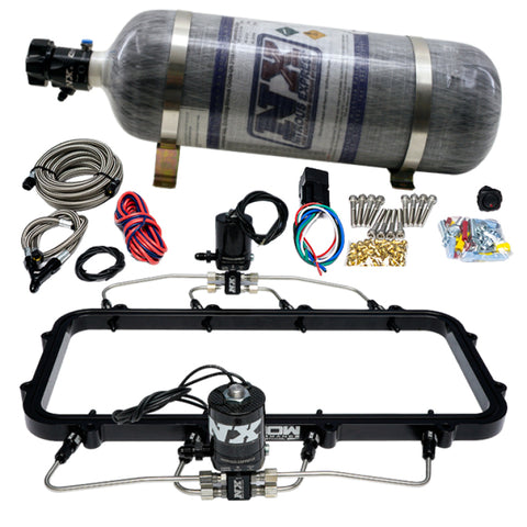 Nitrous Express Holley Hi-Ram Dry Direct Port Plate Nitrous System w/ 12lbs Bottle - 20963-12