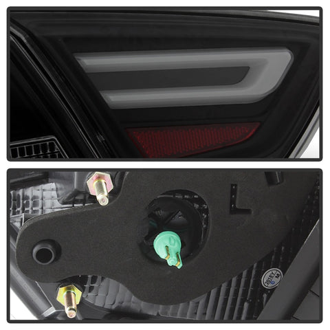 xTune 14-18 Chevy Impala (Excl 14-16 Limited) LED Tail Lights - Black Smoke (ALT-JH-CIM14-LBLED-BSM) - 9042164