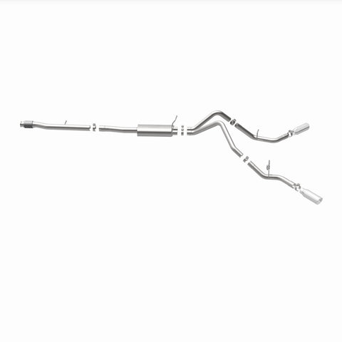 Magnaflow 14 Chev Silverado V8 5.3L CC/EC Cab Dual Split Behind Rear Tires Exit SS Cat Back Perf Exh - 15269