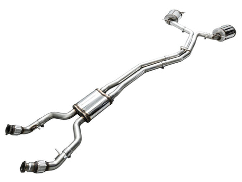 AWE Audi 2019-2023 C8 A6/A7 3.0T Touring Edition Cat-back Exhaust- Turn Downs - 3015-31003