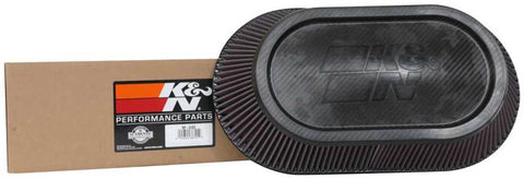 K&N Universal Carbon Fiber Filter 4in Flange / 10in x 7.875in B / 13.75in x 7.438in T / 4.813in H - RP-6103