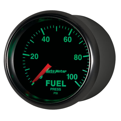 Autometer GS 0-100 PSI Full Sweep Electronic Fuel Pressure Gauge - 3863
