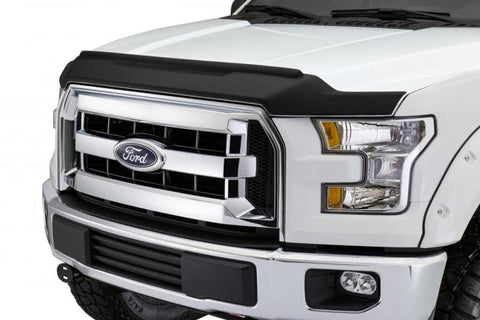 AVS 09-14 Ford F-150 Aeroskin II Textured Low Profile Hood Shield - Black - 436001