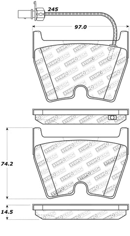 StopTech Street Touring Brake Pads - 308.10290